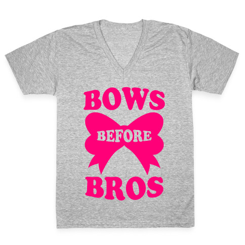 Bows Before Bros V-Neck Tee Shirt