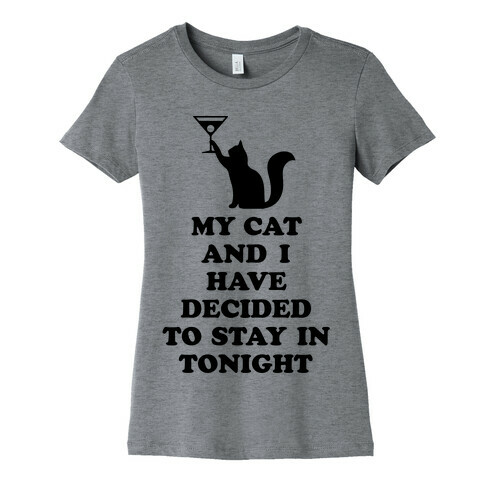 My Cat And I Womens T-Shirt