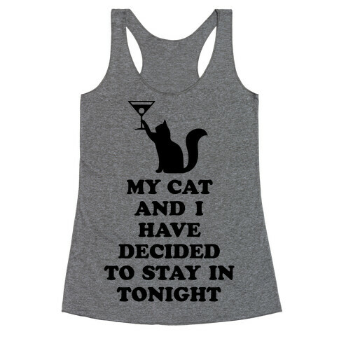 My Cat And I Racerback Tank Top