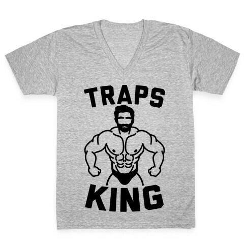 Traps King Parody V-Neck Tee Shirt