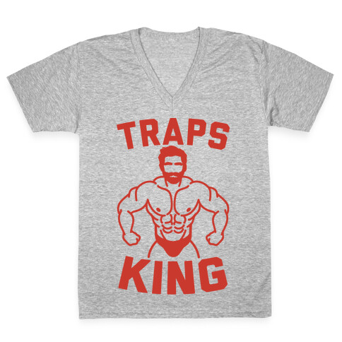 Traps King Parody V-Neck Tee Shirt