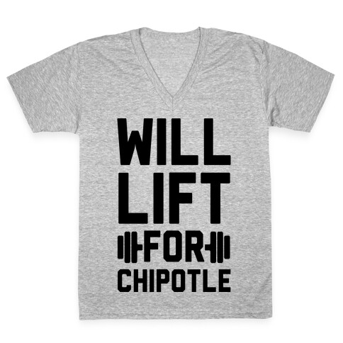 Will Lift For Chipotle V-Neck Tee Shirt