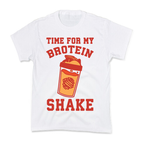 Time For My Brotein Shake Kids T-Shirt