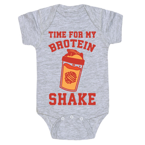 Time For My Brotein Shake Baby One-Piece