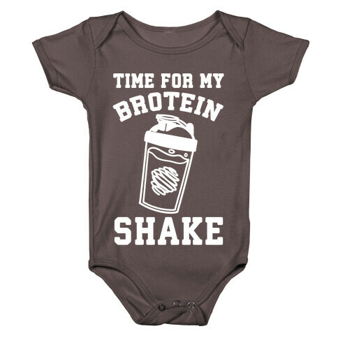 Time For My Brotein Shake Baby One-Piece