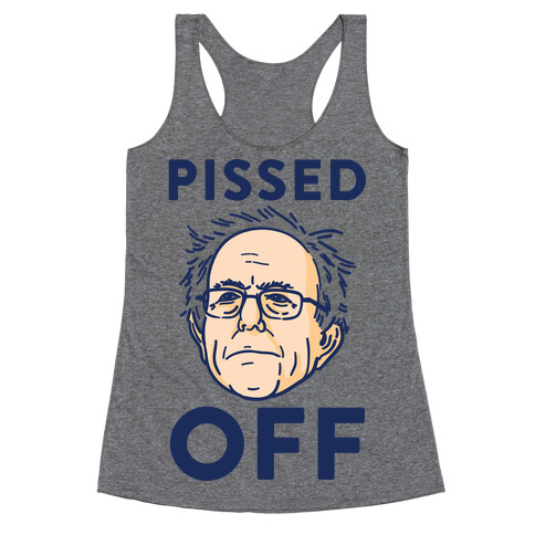 Pissed Off Bernie Racerback Tank Top