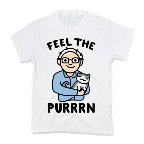 Feel The Purrrn Parody Kids T-Shirt