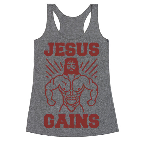 Jesus Gains Racerback Tank Top