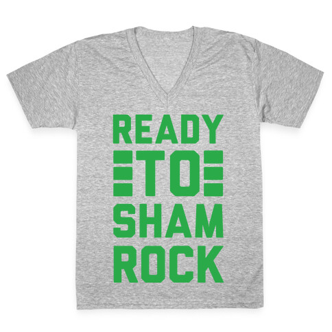 Ready To Shamrock V-Neck Tee Shirt