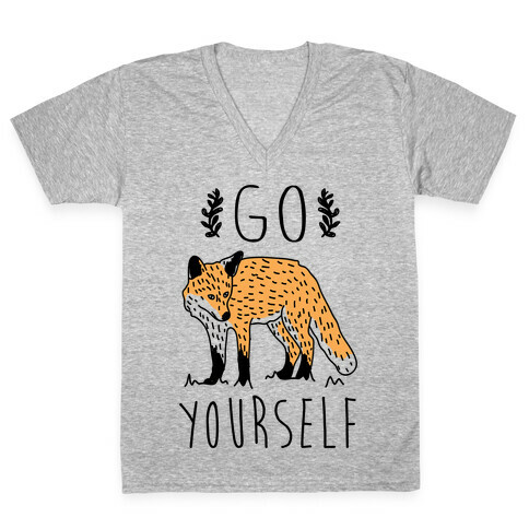 Go Fox Yourself V-Neck Tee Shirt