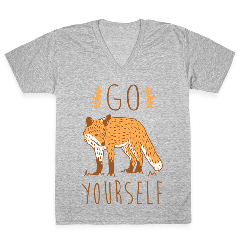 Go Fox Yourself V-Neck Tee Shirt