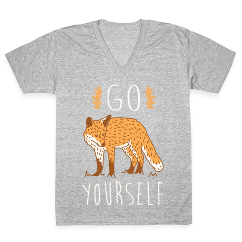 Go Fox Yourself V-Neck Tee Shirt