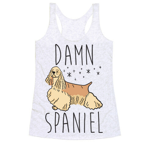 Damn Spaniel Racerback Tank Top