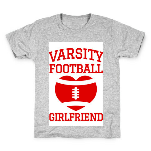 Varsity Football Girlfriend (red) Kids T-Shirt