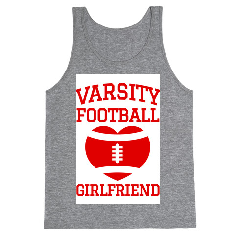 Varsity Football Girlfriend (red) Tank Top