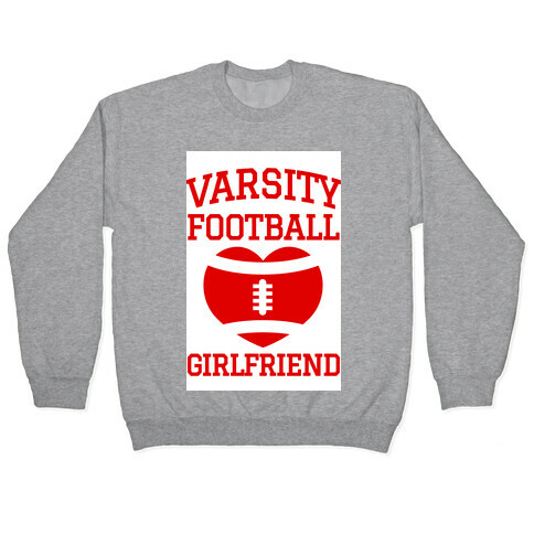 Varsity Football Girlfriend (red) Pullover