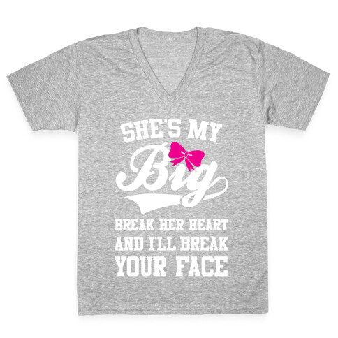 She's My Big V-Neck Tee Shirt