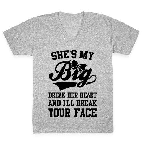 She's My Big V-Neck Tee Shirt