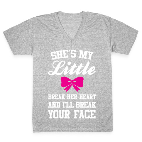 She's My Little V-Neck Tee Shirt