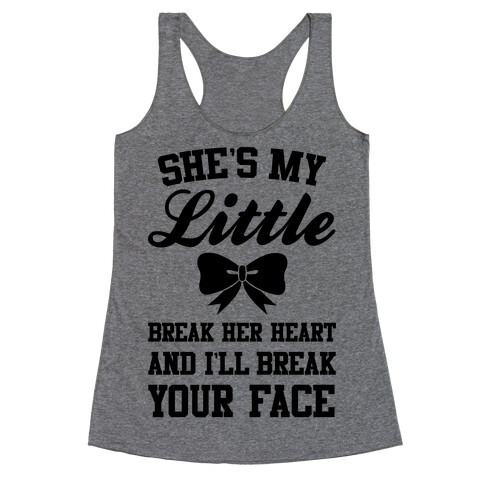 She's My Little Racerback Tank Top