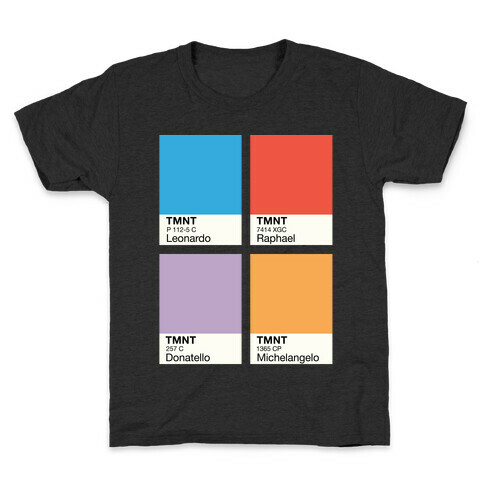 Ninja Color Swatch Parody Kids T-Shirt