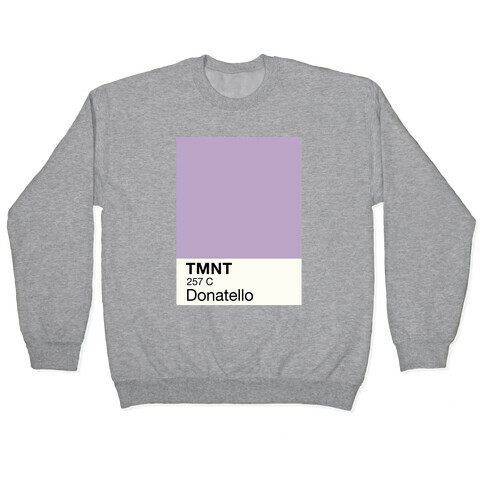 Donatello Color Swatch Parody Pullover