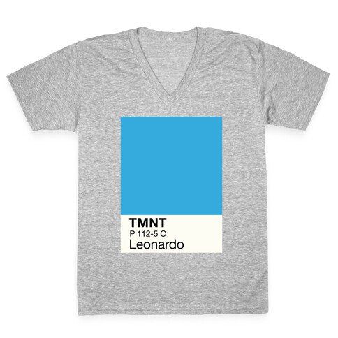 Leonardo Color Swatch Parody V-Neck Tee Shirt
