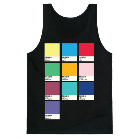 Magical Girl Color Swatch Parody Tank Top