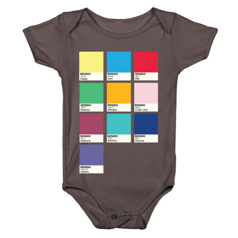 Magical Girl Color Swatch Parody Baby One-Piece