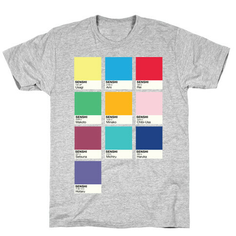 Magical Girl Color Swatch Parody T-Shirt