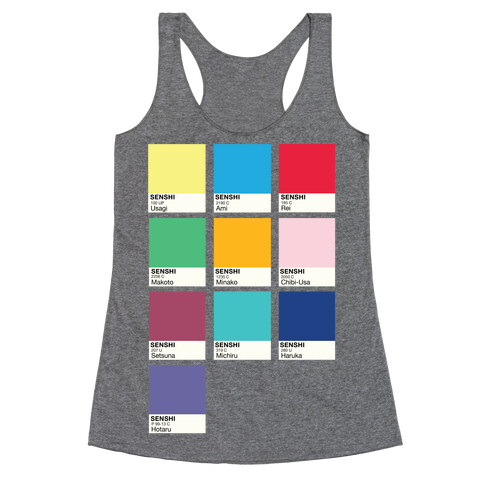 Magical Girl Color Swatch Parody Racerback Tank Top