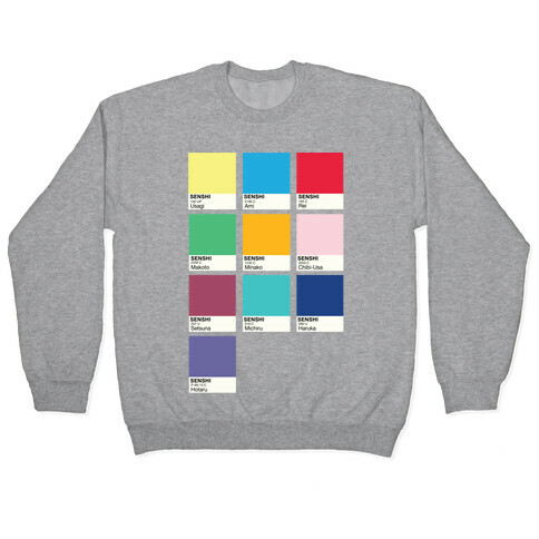 Magical Girl Color Swatch Parody Pullover