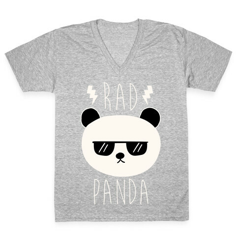 Rad Panda V-Neck Tee Shirt