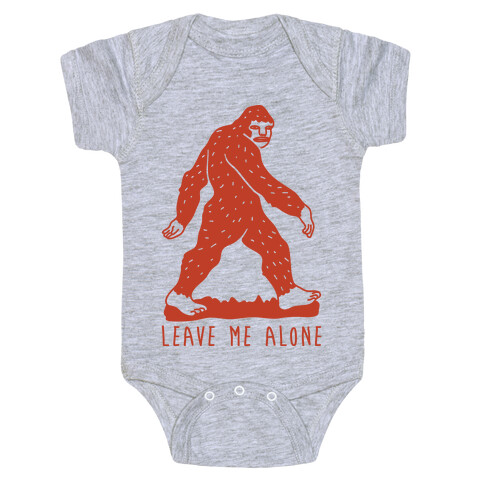 Leave Me Alone Bigfoot Baby One-Piece