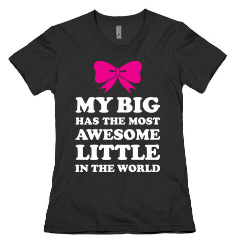 My Big Has An Awesome Little Womens T-Shirt