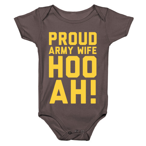 Proud Army Wife Baby One-Piece