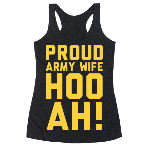 Proud Army Wife Racerback Tank Top