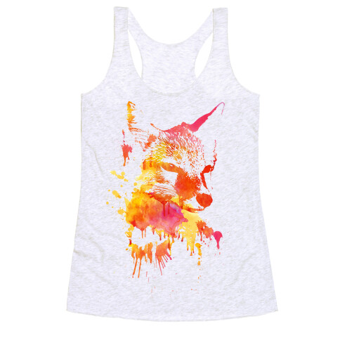 Watercolor Fox Racerback Tank Top