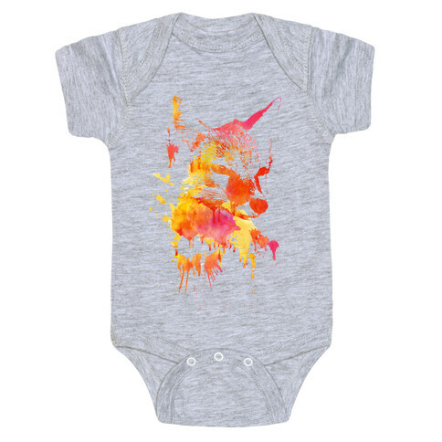 Watercolor Fox Baby One-Piece