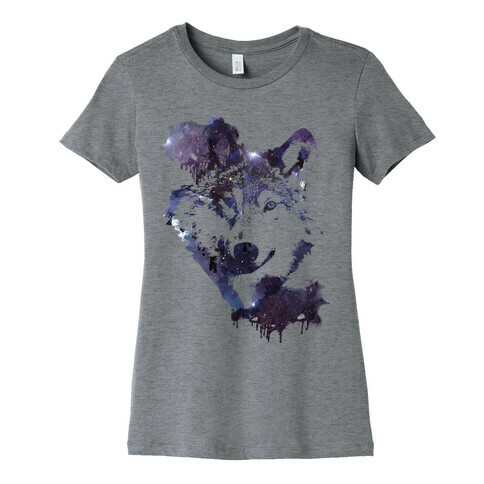 Space Wolf Womens T-Shirt