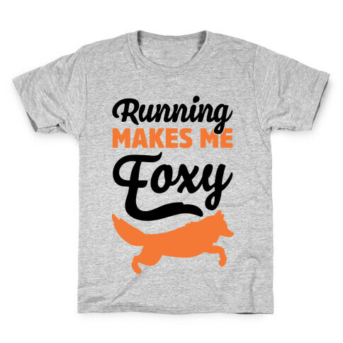 Running Makes Me Foxy Kids T-Shirt