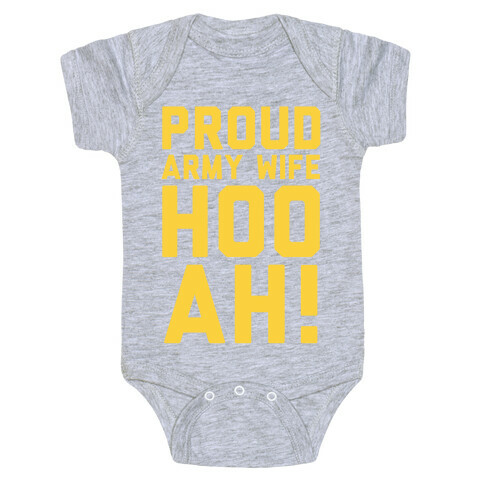 Proud Army Wife Baby One-Piece