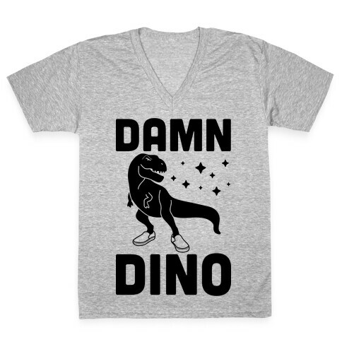 Damn Dino V-Neck Tee Shirt