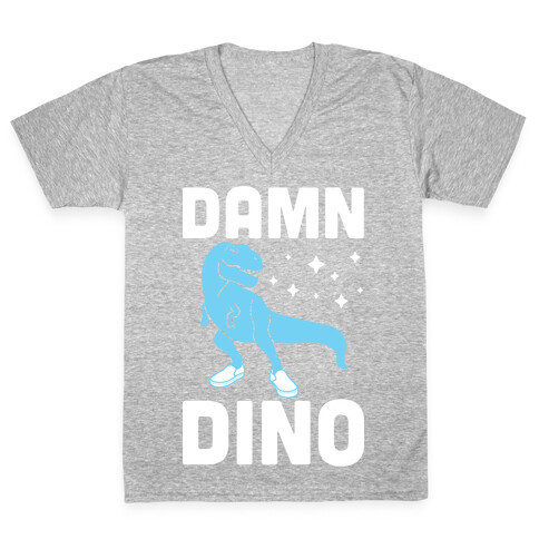 Damn Dino V-Neck Tee Shirt