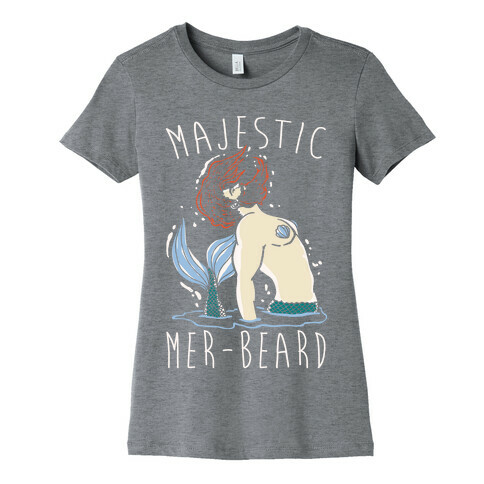 Majestic Mer-Beard Womens T-Shirt