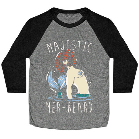 Majestic Mer-Beard Baseball Tee