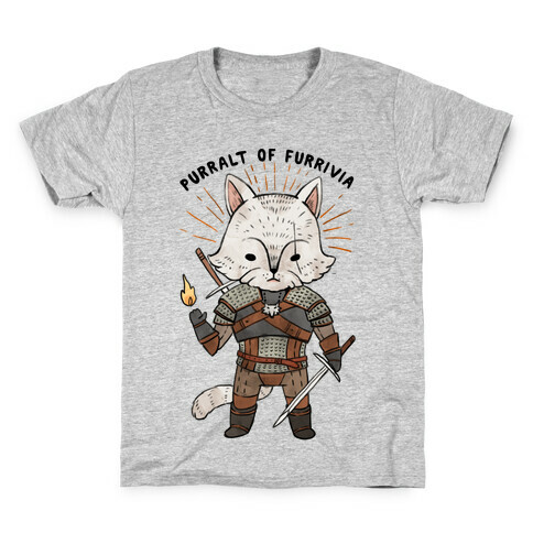 The Whisker Purralt Of Furrivia Cat Parody Kids T-Shirt