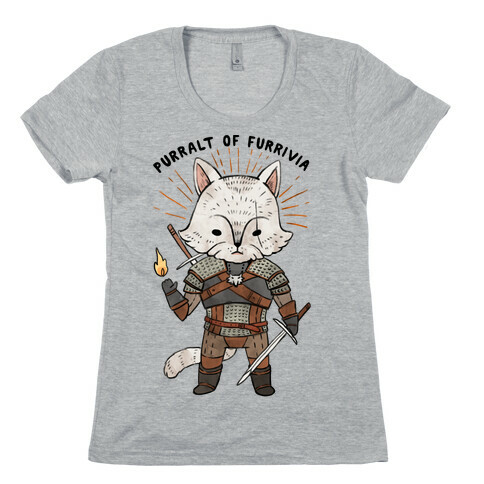 The Whisker Purralt Of Furrivia Cat Parody Womens T-Shirt