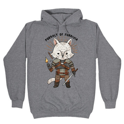 The Whisker Purralt Of Furrivia Cat Parody Hooded Sweatshirt