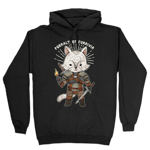 The Whisker Purralt Of Furrivia Cat Parody Hooded Sweatshirt